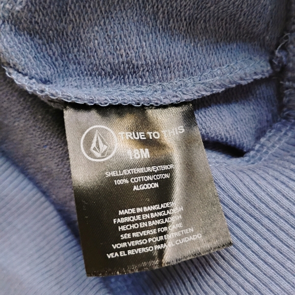 VOLCOM Baby NEW French Terry Sweatshirt & Sweatpants - Picture 10 of 13